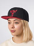 Бейсболка MITCHELL NESS арт. HS8033-CBURDBK Chicago Bulls NBA (черный)